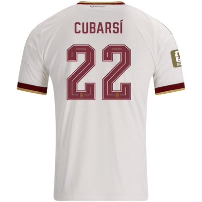 CUBARSÍ #22 Espagne Extérieur Maillot Champion Edition - Coupe du Monde 2026 Blanc Joueur