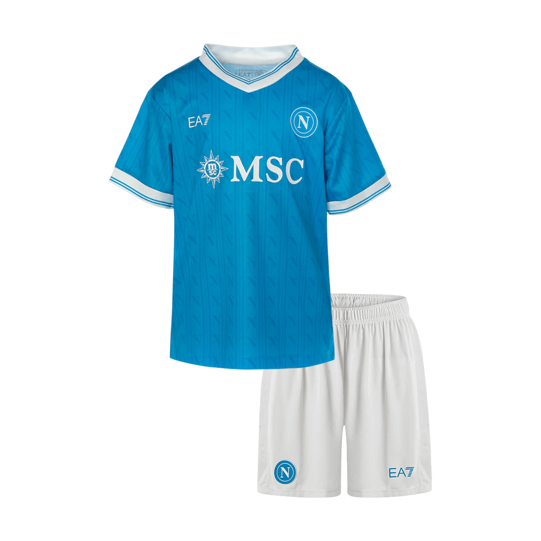 Napoli Thuis Shirt Kit 2025/26 Kinderen Blauw