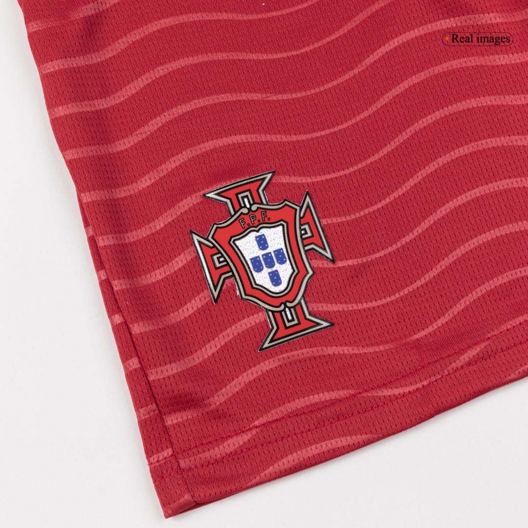 Kids RONALDO #7 Portugal Domicile Maillot Kit - Coupe du Monde 2026 Rouge - Super
