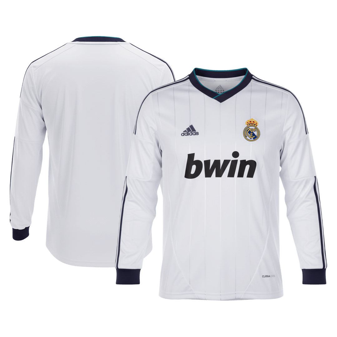 Retro Real Madrid Thuisshirt Lange Mouwen 2012/13 Wit