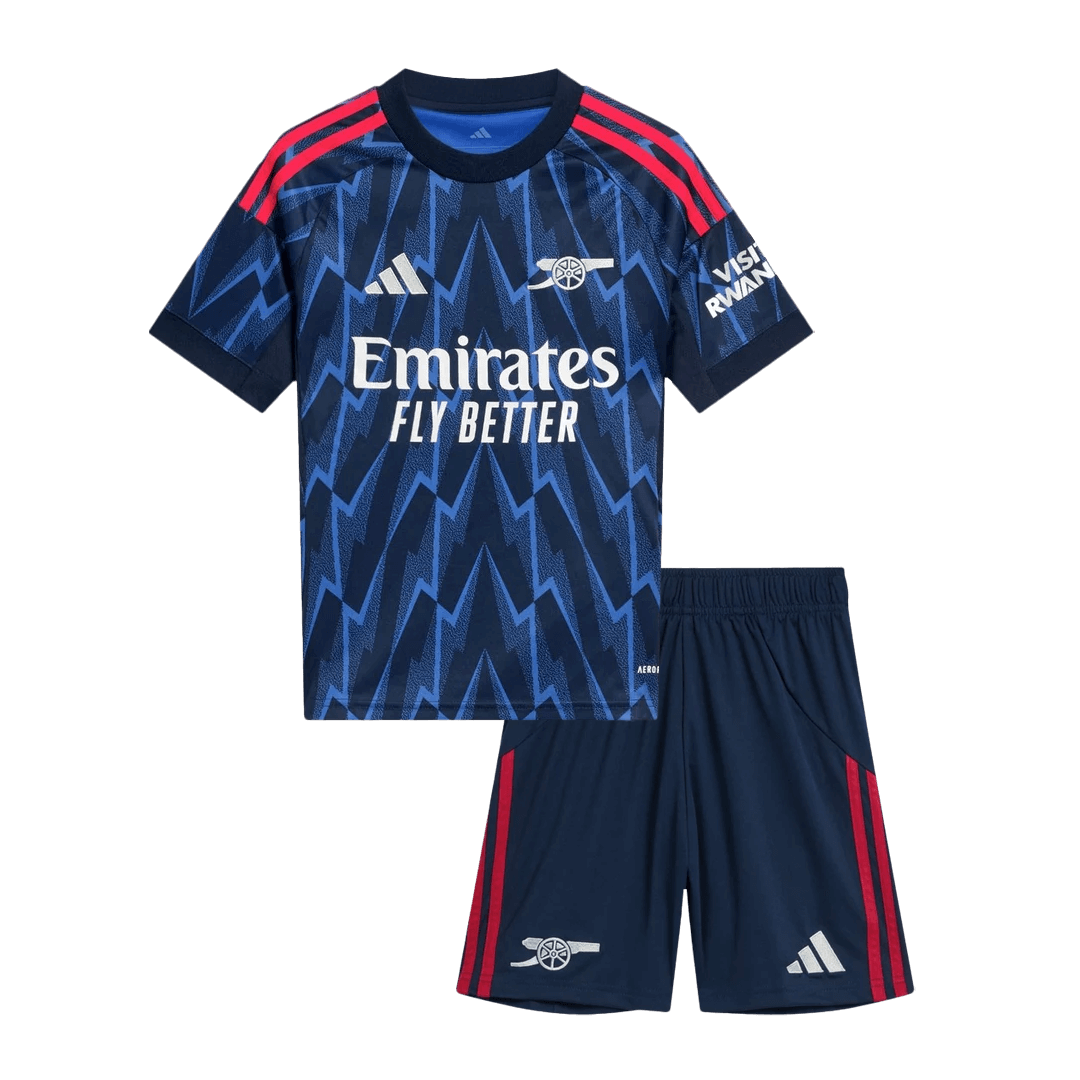 Arsenal Extérieur Maillot Kit 2025/26 Junior Bleu