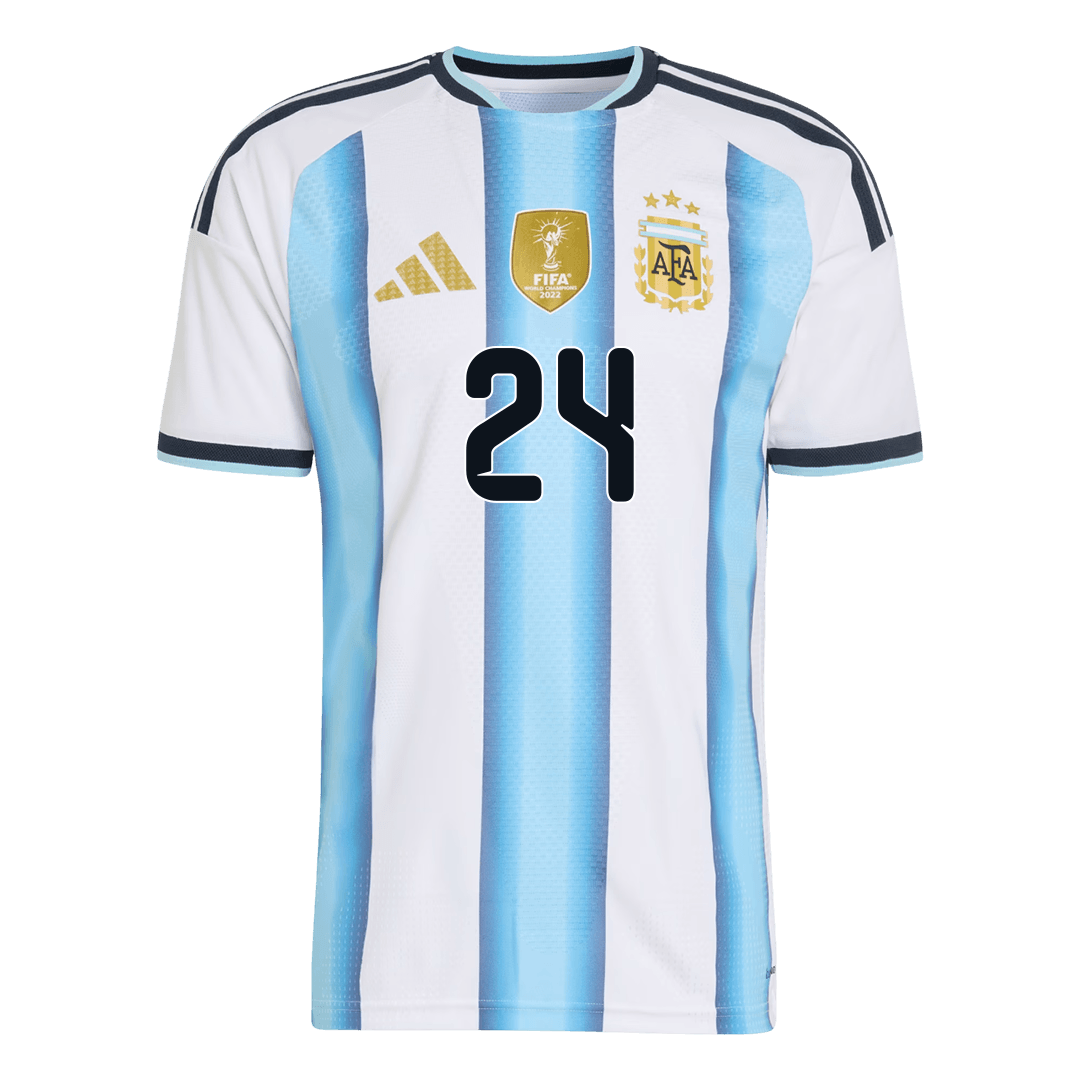 E. FERNÁNDEZ #24 Argentine Domicile Maillot - Coupe du Monde 2026 Blue&White Joueur