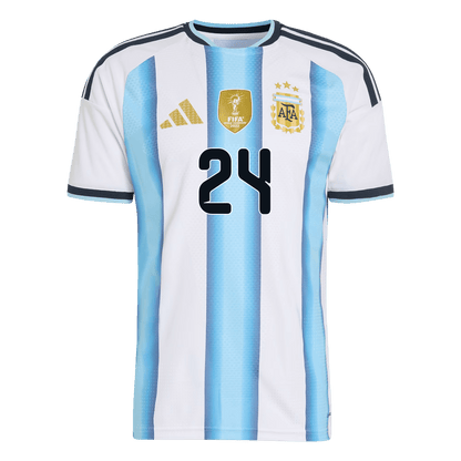 E. FERNÁNDEZ #24 Argentine Domicile Maillot - Coupe du Monde 2026 Blue&White Joueur