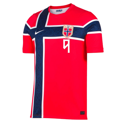 BRAUT HAALAND #9 Norvège Domicile Maillot - Coupe du Monde 2026 Rouge Joueur