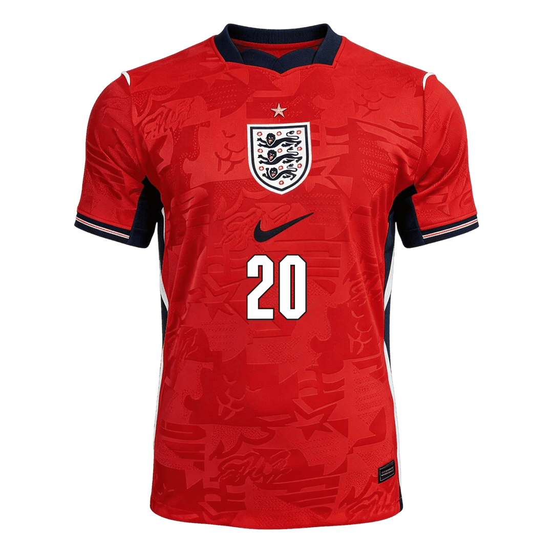 PALMER #20 Angleterre Extérieur Maillot - Coupe du Monde 2026 Rouge