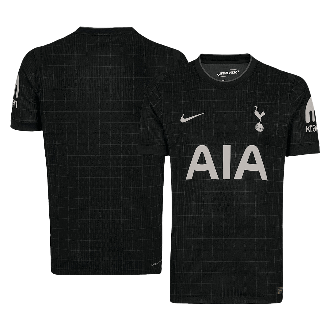 Tottenham Hotspur Uitshirt 2025/26 Zwart Authentiek