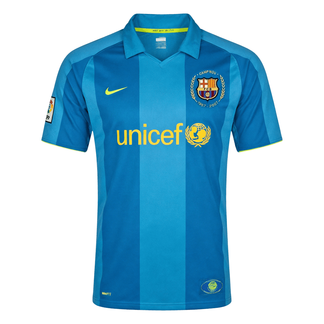 Retro Barcelone Extérieur Maillot 2007/08 Bleu