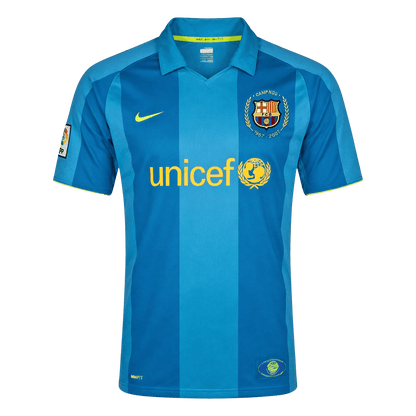 Retro Barcelone Extérieur Maillot 2007/08 Bleu