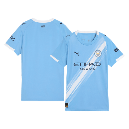 Dames Manchester City Thuisshirt 2025/26 Blauw
