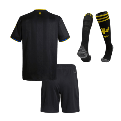 Manchester United Derde Tenue Kit 2025/26 Kinderen Zwart