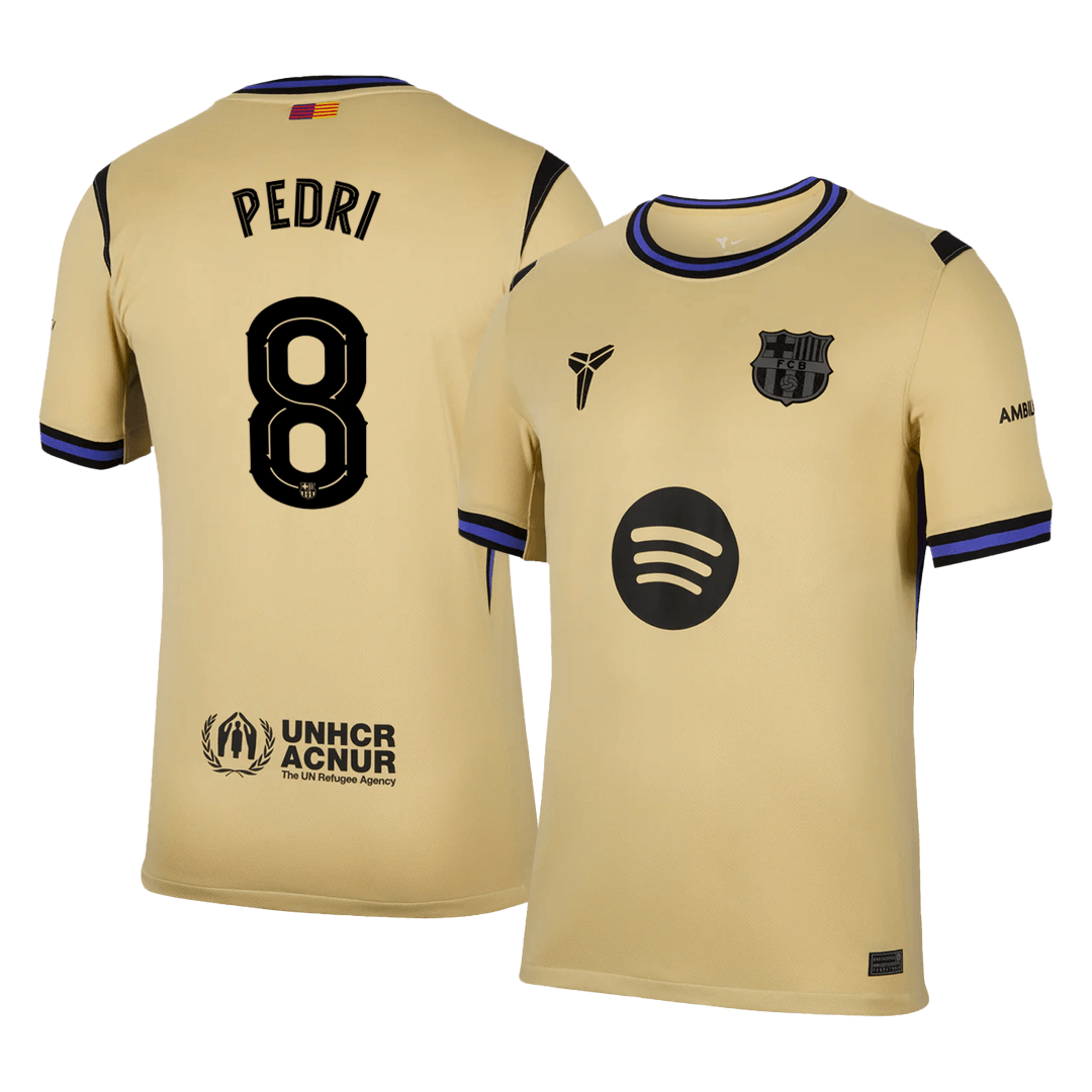 PEDRI #8 Barcelona Uit Thuisshirt 2025/26 Geel - UCL