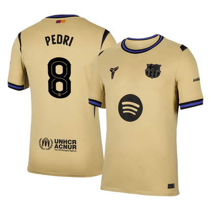 PEDRI #8 Barcelona Uit Thuisshirt 2025/26 Geel - UCL