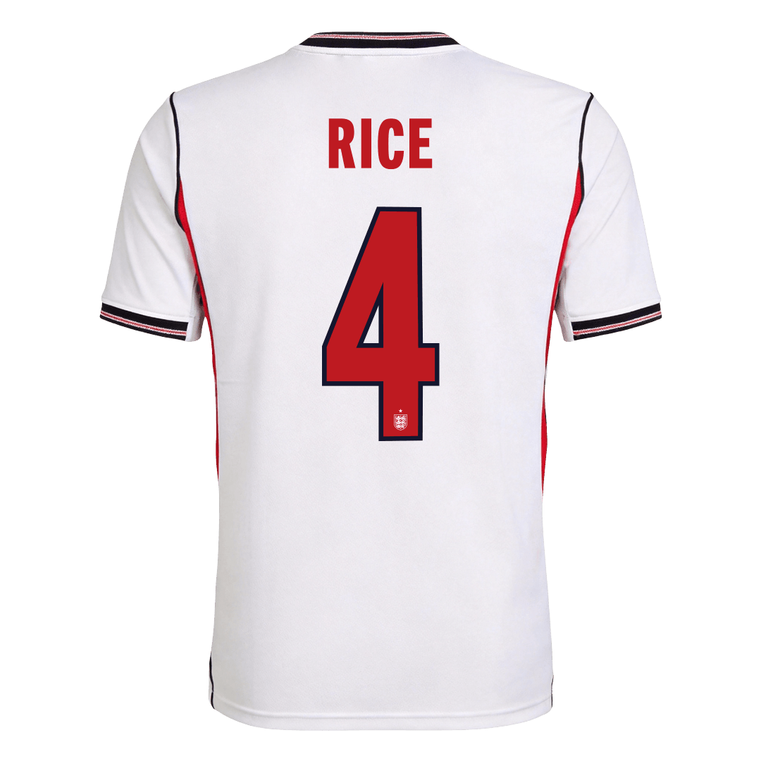 RICE #4 Engeland Thuisshirt - WK 2026 Wit