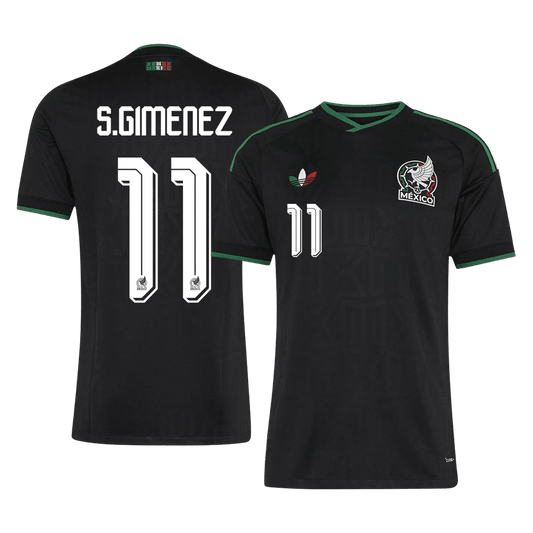 S.GIMENEZ #11 Mexique Third Maillot - Coupe du Monde 2026 Noir Joueur