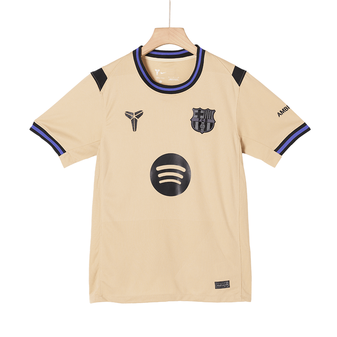 Barcelone Extérieur Maillot Kit 2025/26 Jaune&Noir