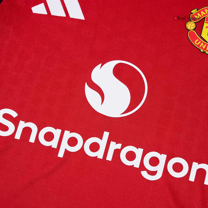 B.FERNANDES #8 Manchester United Domicile Maillot 2025/26 Authentique