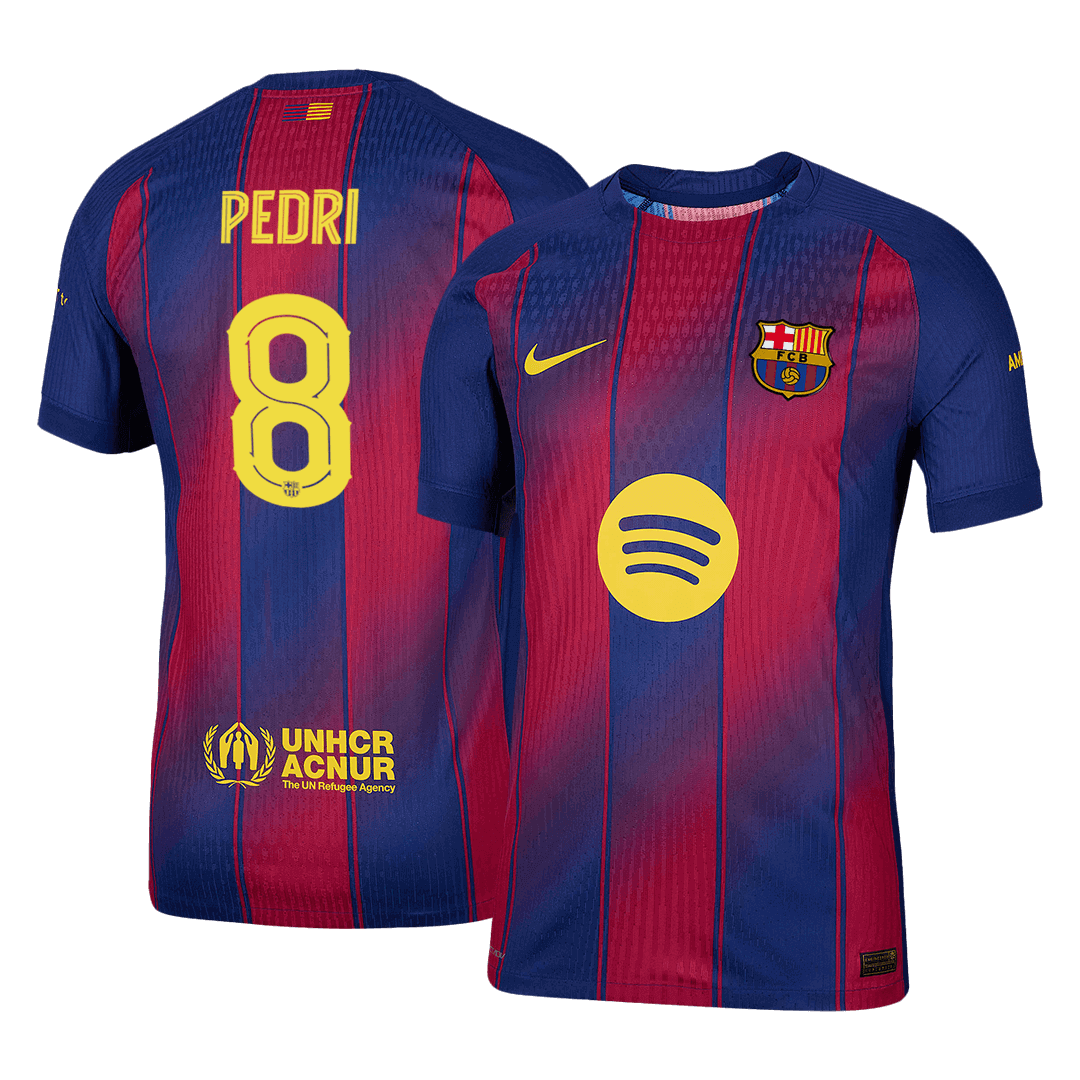PEDRI #8 Barcelona Thuisshirt 2025/26 Authentiek - UCL
