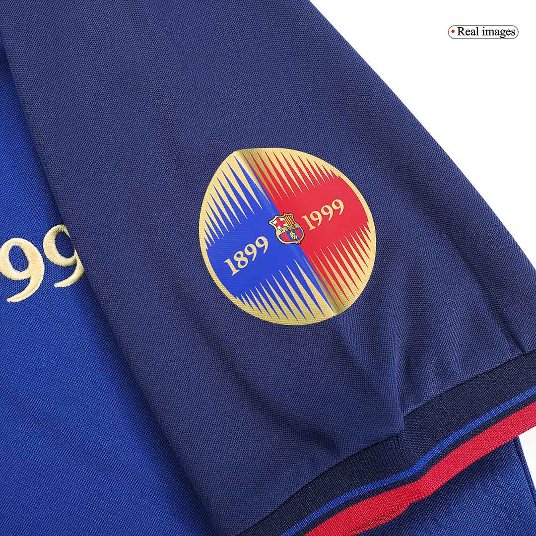 RIVALDO #11 Retro Barcelona Domicile Maillot 1999/00-100th Anniversaire