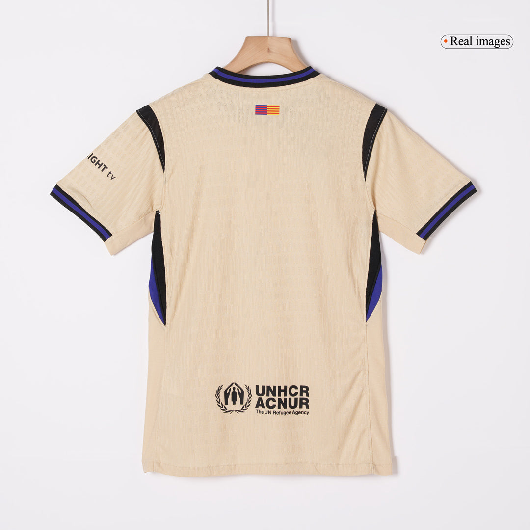 ROONY #19 Barcelone Extérieur Maillot 2025/26 Jaune Joueur - UCL