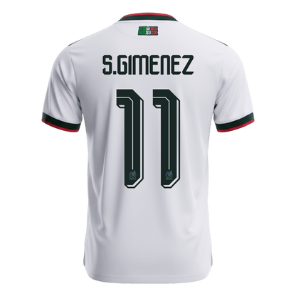 S.GIMENEZ #11 Mexique Extérieur Maillot - Coupe du Monde 2026 Blanc