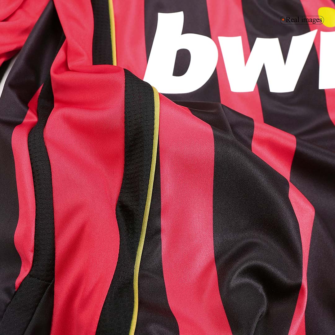 Retro Milan AC Domicile Maillot Manches Longues 2006/07