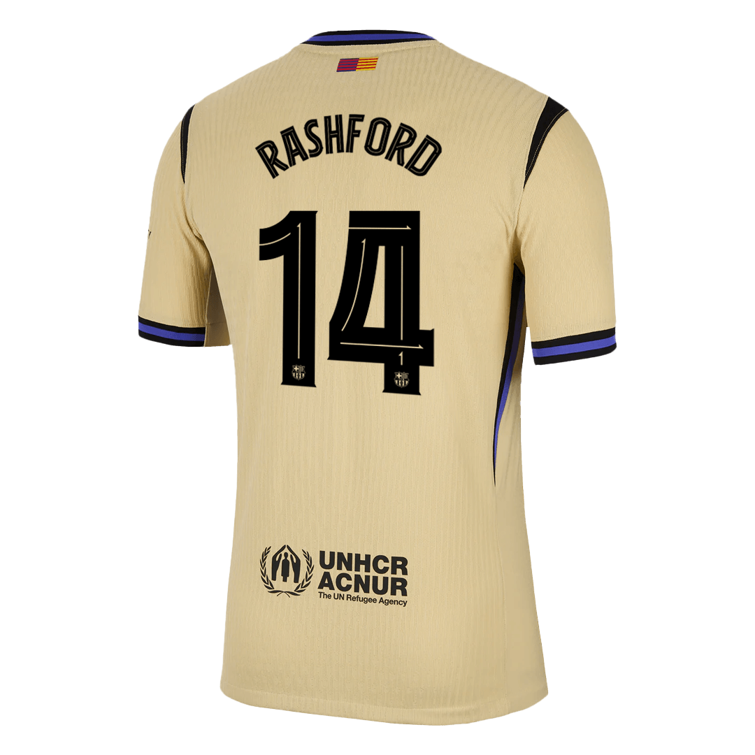 RASHFORD #14 Barcelone Extérieur Maillot 2025/26 Authentique - UCL
