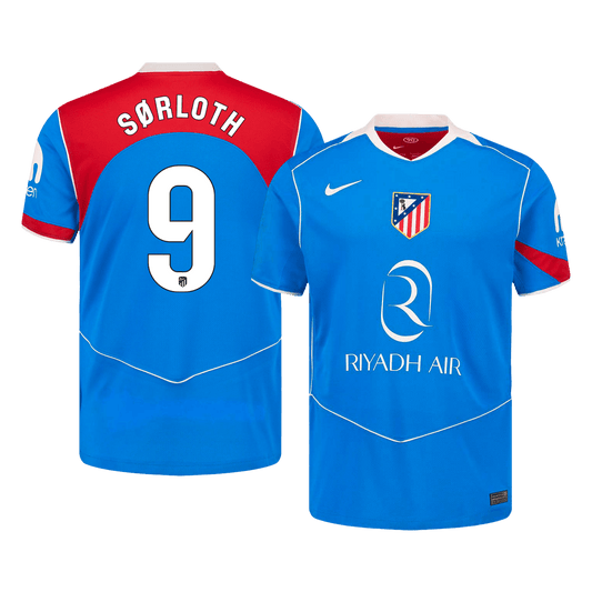 SØRLOTH #9 Atlético Third Maillot 2025/26 Bleu