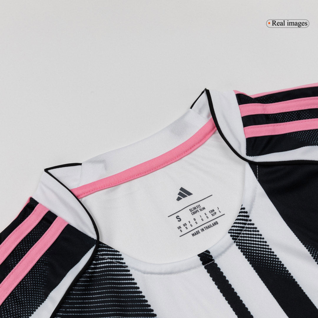Juventus Domicile Maillot Manches Longues 2025/26 Noir&Blanc Grande Taille