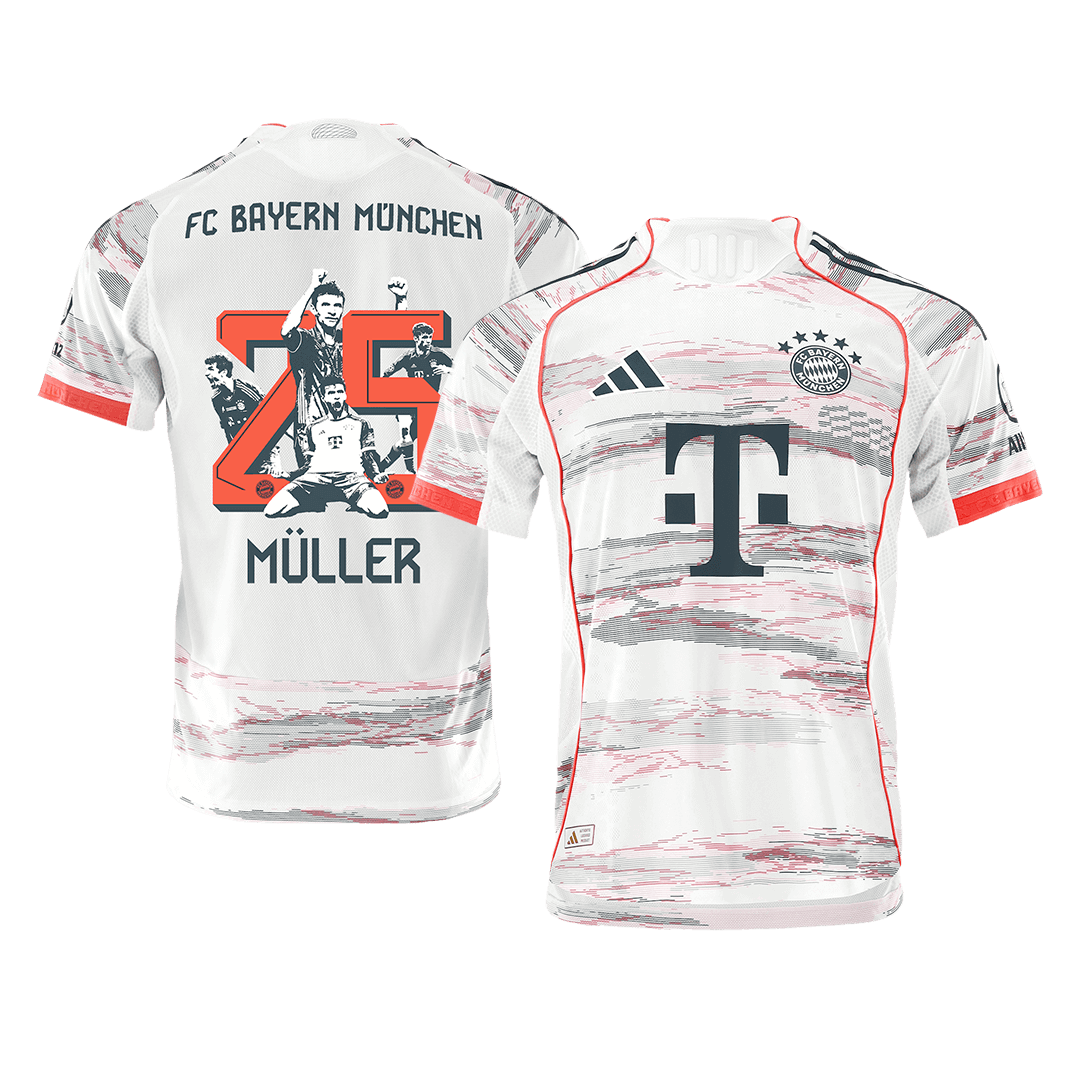 MÜLLER Special #25 Munich Extérieur Maillot 2025/26 Blanc Joueur