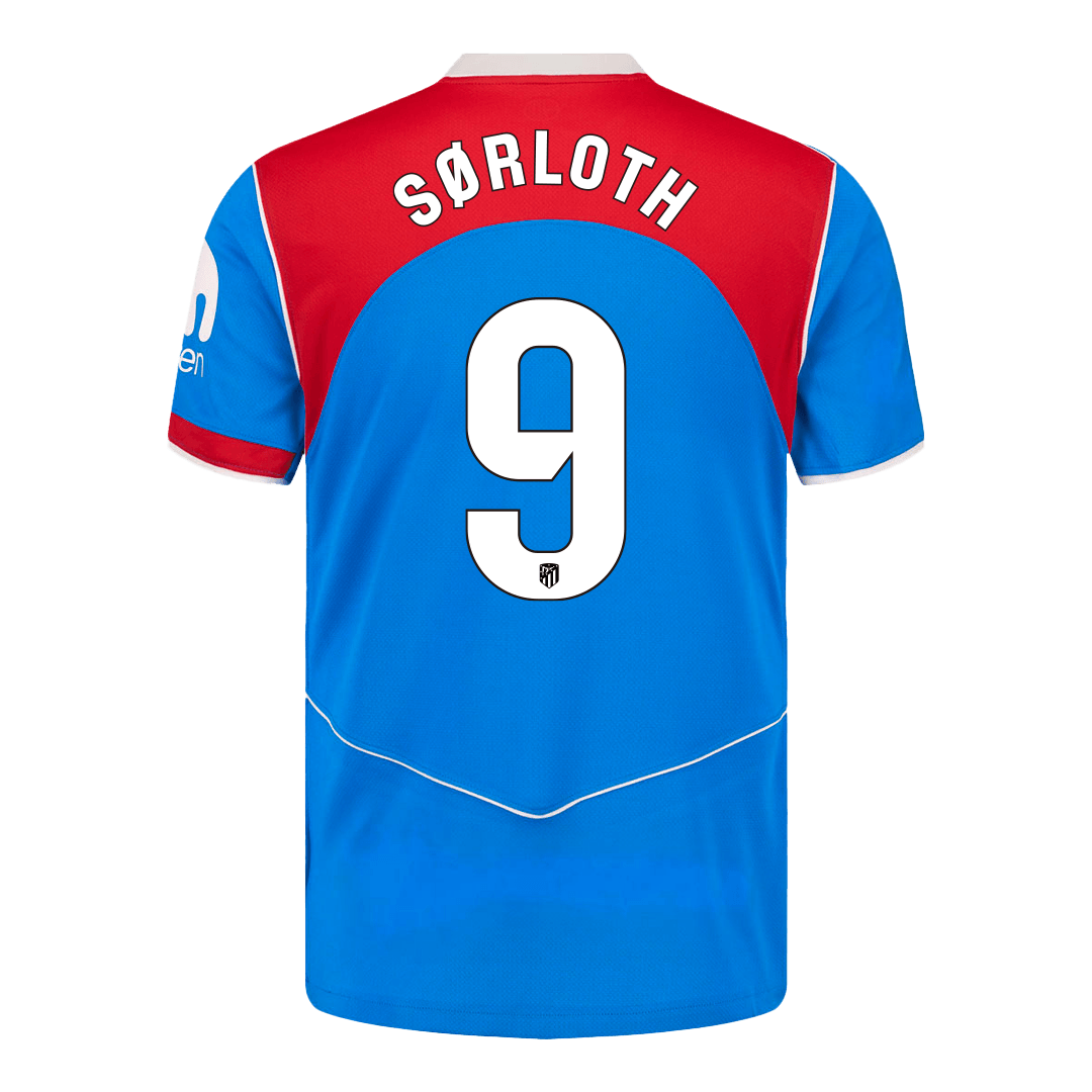 SØRLOTH #9 Atlético Third Maillot 2025/26 Bleu