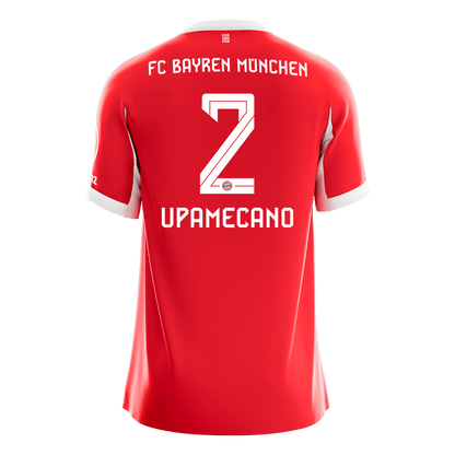 UPAMECANO #2 Munich Domicile Maillot 2025/26 Rouge - Super