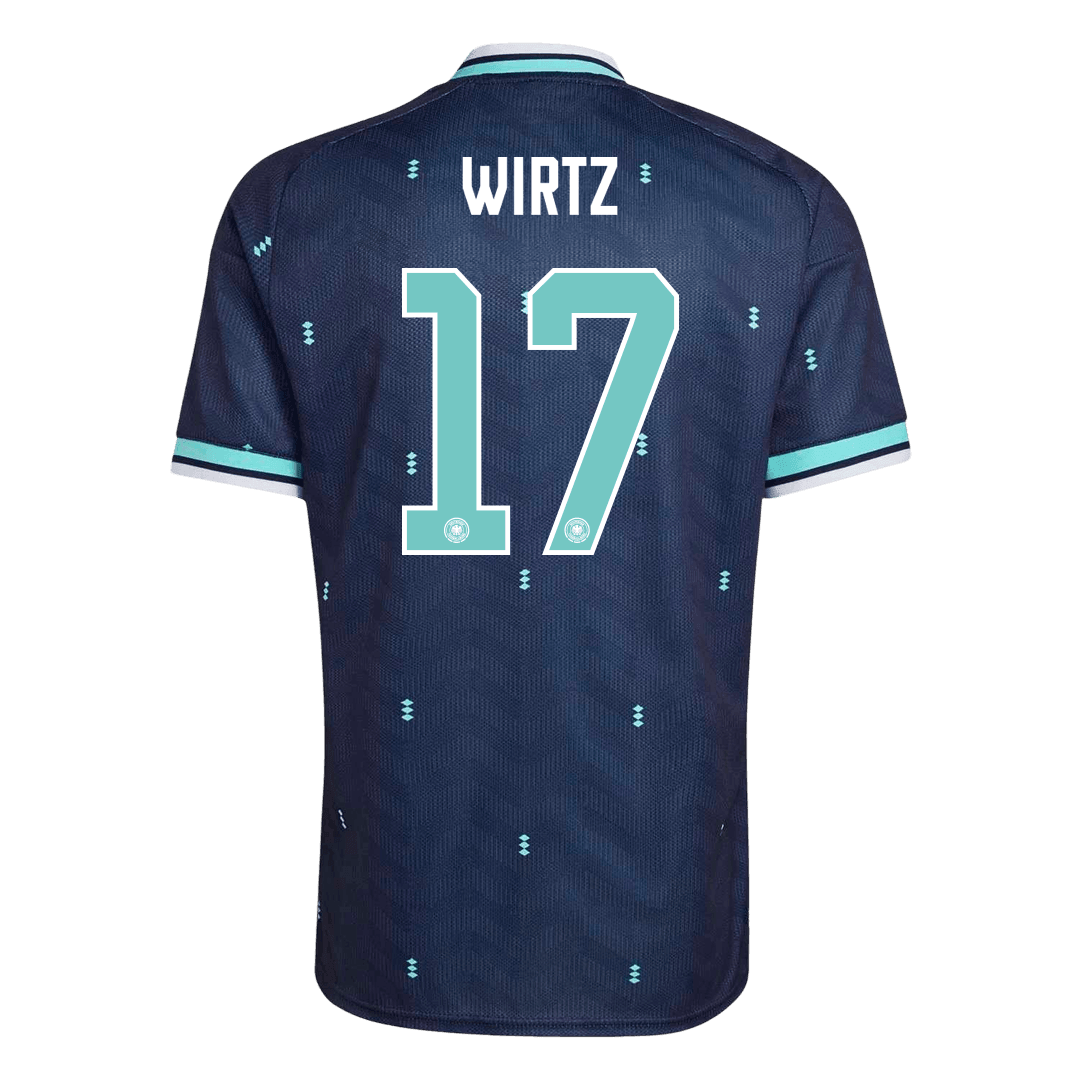 WIRTZ #17 Duitsland Uitshirt - Wereldkampioenschap 2026 Marineblauw