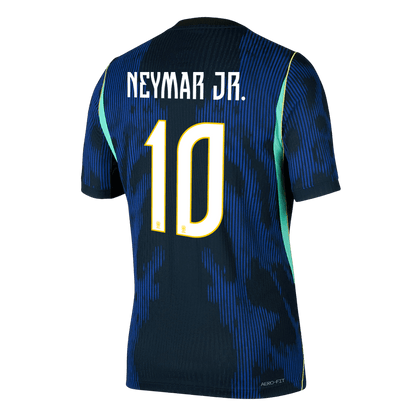 NEYMAR JR. #10 Brésil Extérieur Maillot - Coupe du Monde 2026 Bleu marine Joueur
