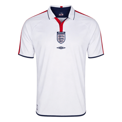 Retro Angleterre Domicile Maillot 2004 Blanc