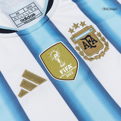 Kids MESSI #10 Argentine Domicile Maillot Kit - Coupe du Monde 2026 Blue&White - Super