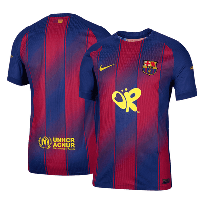 Barcelona Thuisshirt 2025/26 Rood&Blauw Speler