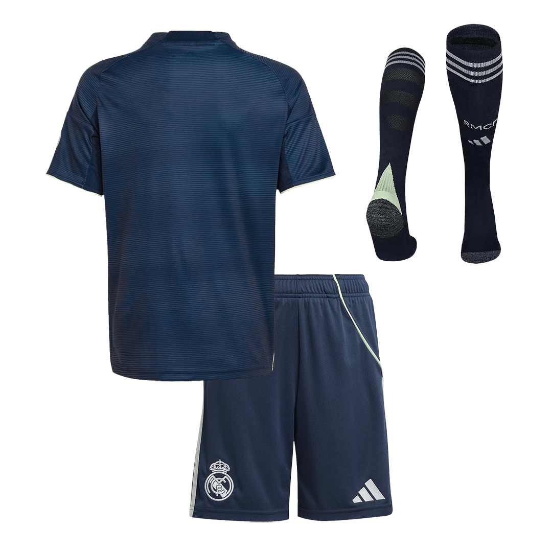 Real Madrid Uit Thuisshirt Kit 2025/26 Kind Marineblauw
