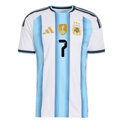 DE PAUL #7 Argentine Domicile Maillot - Coupe du Monde 2026 Blue&White Joueur