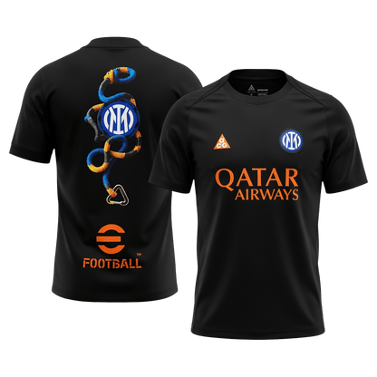 Inter Milan Pre-Match Maillot 2025/26 Noir Grande Taille