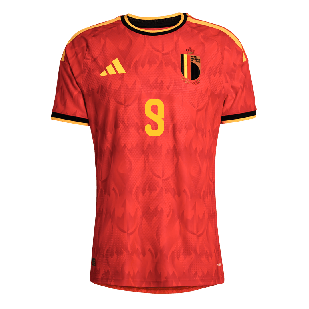 LUKAKU #9 Belgique Domicile Maillot - Coupe du Monde 2026 Rouge Joueur