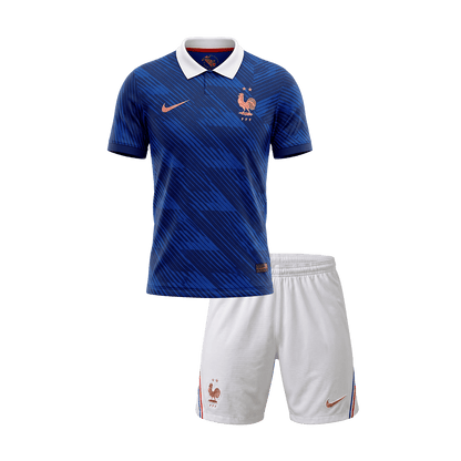 France Domicile Maillot Kit - Coupe du Monde 2026 Enfant Bleu