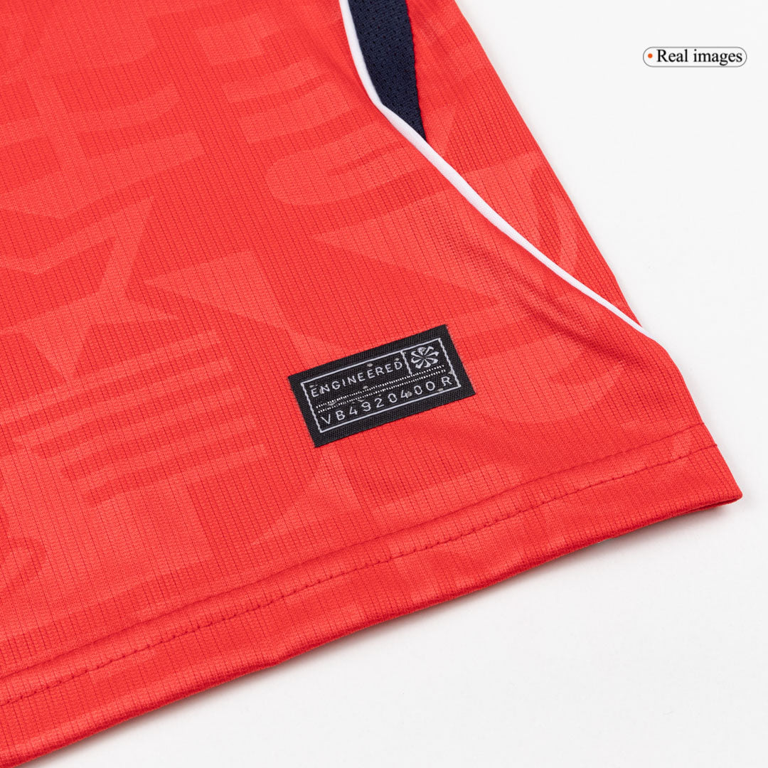 Angleterre Extérieur Maillot Kit - Coupe du Monde 2026 Enfant Rouge