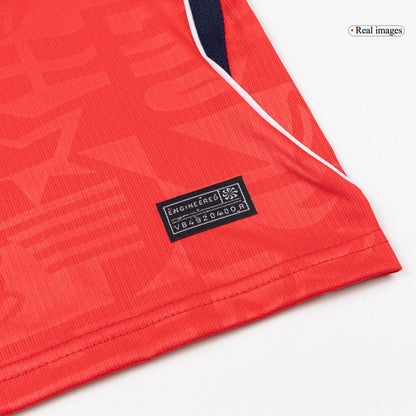 Angleterre Extérieur Maillot Kit - Coupe du Monde 2026 Enfant Rouge