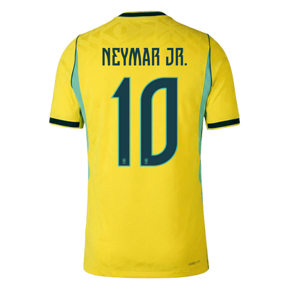 NEYMAR JR. #10 Brésil Domicile Maillot - Coupe du Monde 2026 Jaune Joueur