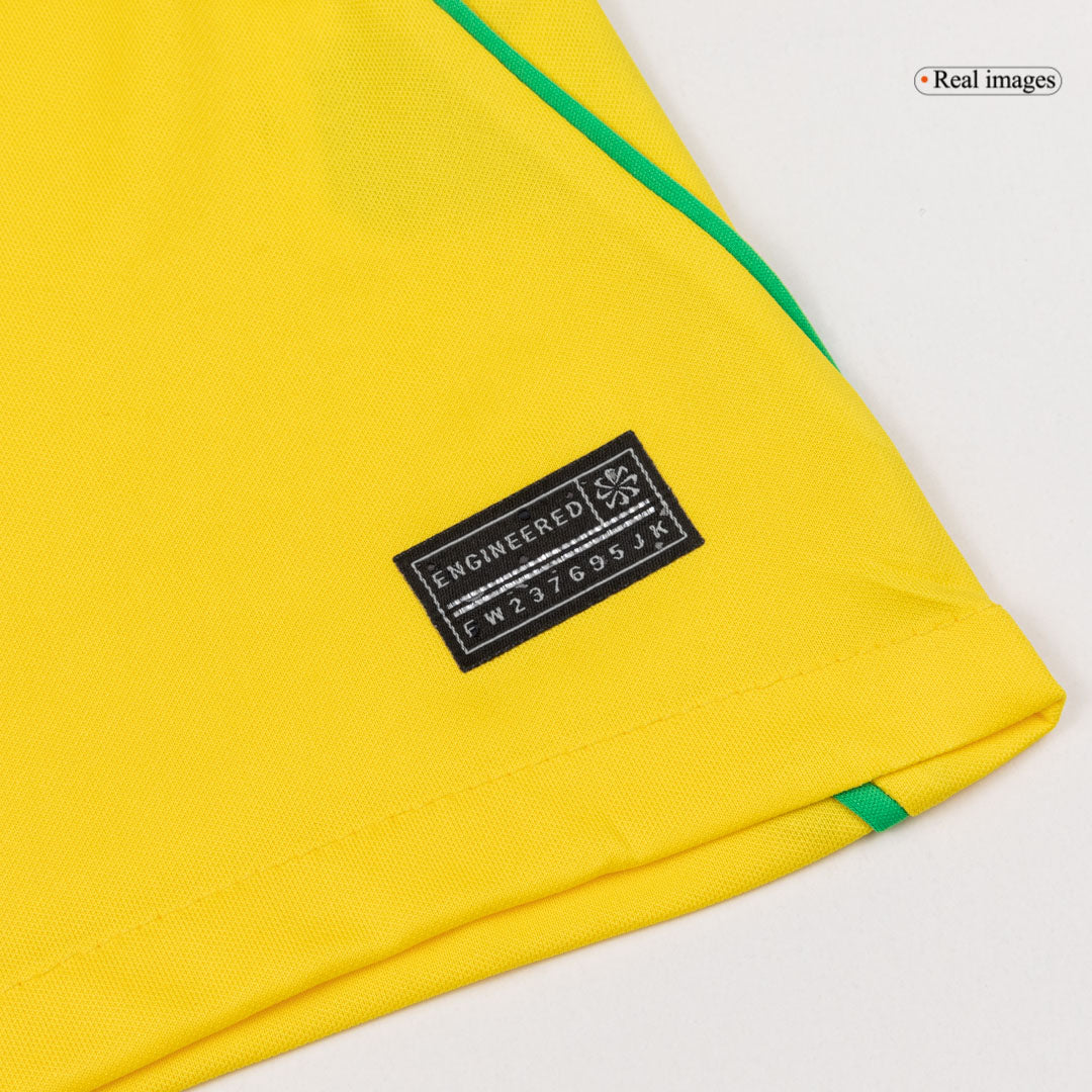 MARQUINHOS #4 Brésil Domicile Maillot - Coupe du Monde 2026 Jaune