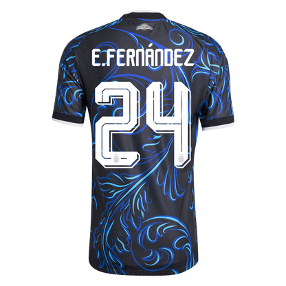 E. FERNÁNDEZ #24 Argentine Extérieur Maillot - Coupe du Monde 2026 Noir Joueur
