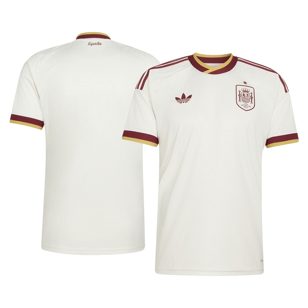 Espagne Extérieur Maillot - Coupe du Monde 2026 Blanc Grande Taille