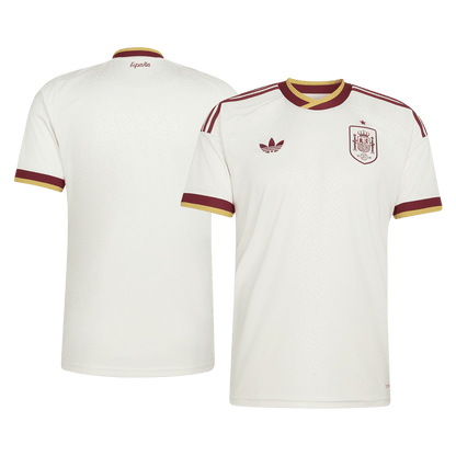 Espagne Extérieur Maillot - Coupe du Monde 2026 Blanc Grande Taille