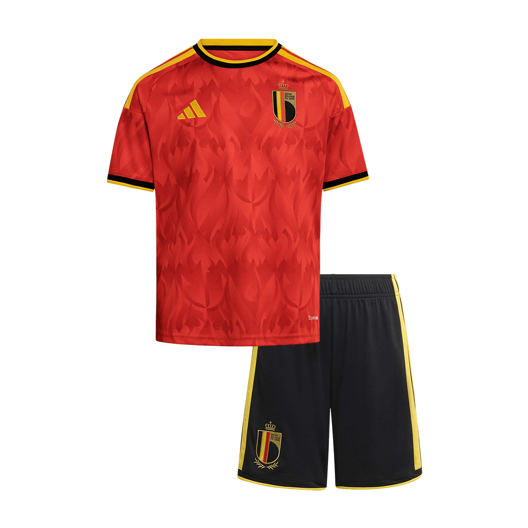 Belgique Domicile Maillot Kit - Coupe du Monde 2026 Enfant Rouge