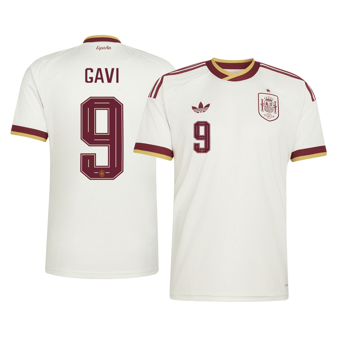 GAVI #9 Espagne Extérieur Maillot - Coupe du Monde 2026 Blanc